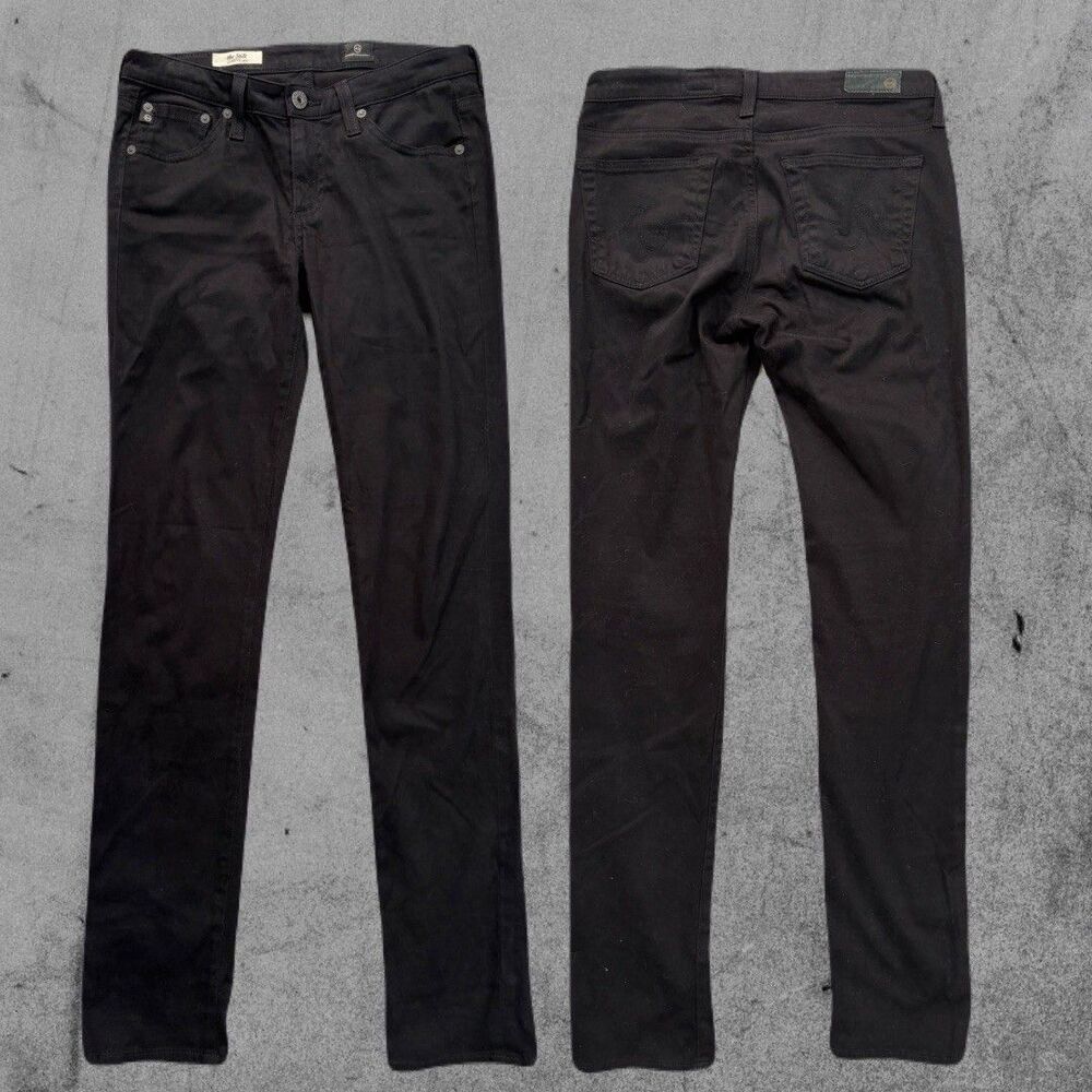 AG Adriano Goldschmied Pants W26 L31 Cigarette Black Stilt Womens Taper Stretch